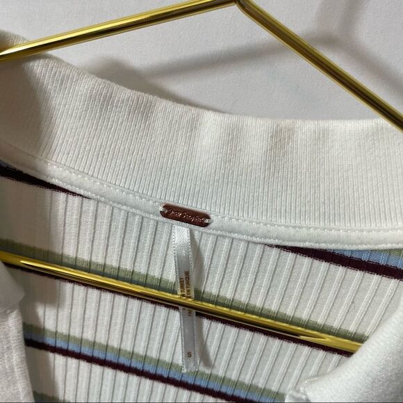 FREE PEOPLE Donna Striped Tee Size Small - Picture 7 of 9